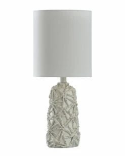 StyleCraft 21in Old White Distress Mini Table Lamp Home Table & Desk Lamps