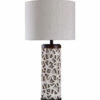StyleCraft 34in Sand Shell Table Lamp Home Table & Desk Lamps