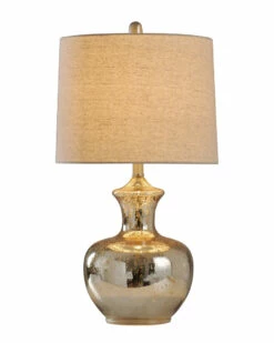StyleCraft 25in Mercury Glass Table Lamp Home Table & Desk Lamps