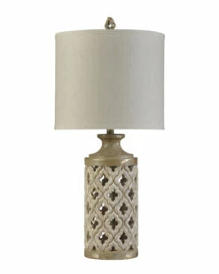 StyleCraft 33.75in Morocaan Sunshine Yellow Table Lamp Home Table & Desk Lamps