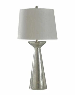 StyleCraft 33.5in Empire Clear Seeded Table Lamp Home Table & Desk Lamps