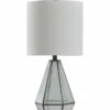 StyleCraft 23.25in Metal Cage And Glass Table Lamp Home Table & Desk Lamps