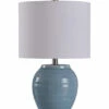 StyleCraft 20.5in Blue Crackle Table Lamp Home Table & Desk Lamps