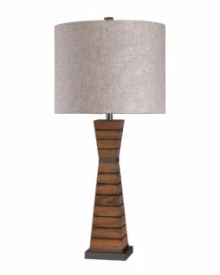 StyleCraft 35in Cordia Silver Table Lamp Home Table & Desk Lamps