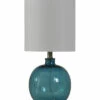 StyleCraft 20in Mini Spanish Glass Ball Lamp Home Table & Desk Lamps