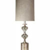 StyleCraft Brushed Metal & Mercury Silver Glass Table Lamp Home Table & Desk Lamps