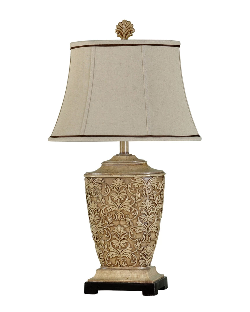 StyleCraft 30in Traditional Carved Table Lamp Home Table & Desk Lamps