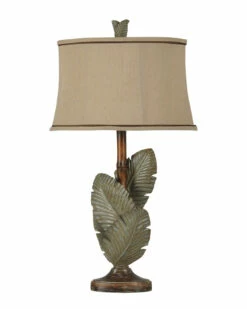 StyleCraft 33.5in Islamadora Palm Leaves Table Lamp Home Table & Desk Lamps