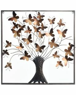 StyleCraft Lilian Metal Butterfly Tree Wall Art Home Mirrors & Wall Art