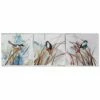 Stylecraft Merle Feathered Trio Set Of 3 Canvas Paintings Wall Art Home Mirrors & Wall Art