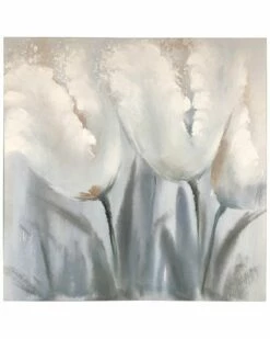 Stylecraft Iris Hand Embellished Floral Canvas Wall Art Home Mirrors & Wall Art