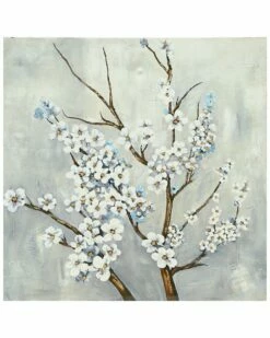 Stylecraft Blossom Plum Blossom Canvas Print With Handpai Wall Art Home Mirrors & Wall Art