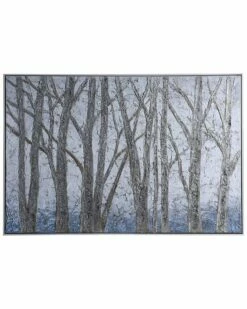 Stylecraft Ember Wooded Lot Handpainted Framed Landscape Wall Art Home Mirrors & Wall Art
