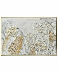 Stylecraft Nyla Tropical Leaves I Handpainted Framed Decor Wall Art Home Mirrors & Wall Art