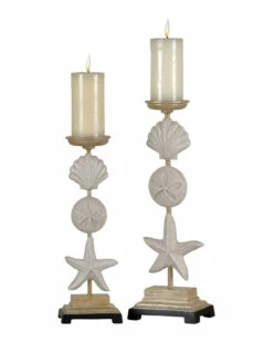 StyleCraft Set Of Seaside Candle Holders Home Candles & Home Fragrance
