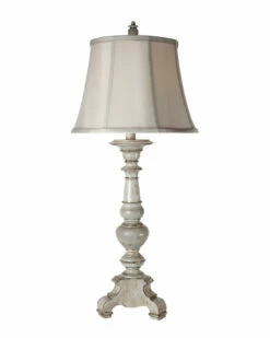 StyleCraft Yorktown White Finish Table Lamp Home Table & Desk Lamps