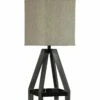 StyleCraft Theo Wood Table Lamp Home Table & Desk Lamps
