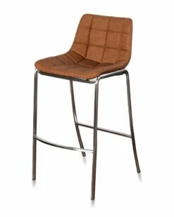 StyleCraft Gemma Low-Back Bar Stool Home Dining Chairs & Stools