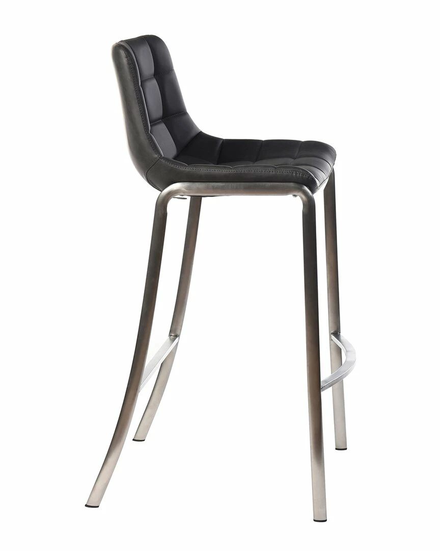 StyleCraft Gemma Low-Back Bar Stool Home Dining Chairs & Stools - Image 2