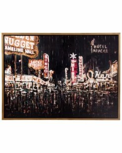 StyleCraft Retro Vegas 1950 Fremont Small Hand Embellished Decor Home Mirrors & Wall Art