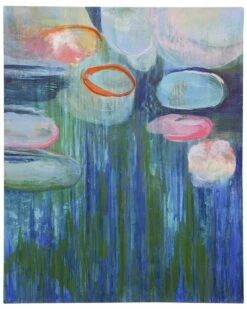 StyleCraft Lilly Hand Embellished Painted Print On Stretched Canvas Home Mirrors & Wall Art