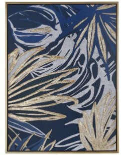 StyleCraft Mono Palms Iii Hand Painted Art On Canvas Home Mirrors & Wall Art