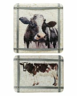 StyleCraft Painted Cow Wall Art Home Mirrors & Wall Art