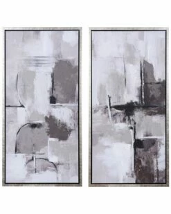 StyleCraft Set Of Two Hand Painted Art On Canvas Home Mirrors & Wall Art