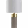 StyleCraft 27.75in Concrete And Metal Table Lamp Home Table & Desk Lamps