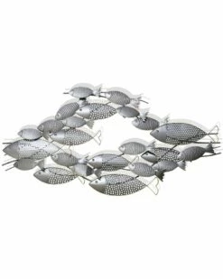 StyleCraft Amaia Pewter School Of Fish Decor Home Mirrors & Wall Art