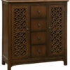 StyleCraft Lattice Fretwork Cabinet Home Bookcases & Shelving