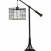 StyleCraft 39in Textured Bronze Armed Table Lamp Home Table & Desk Lamps