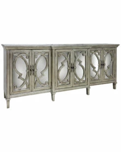 StyleCraft Amalfi 6-Door Mirrored Front Cabinet Home Bookcases & Shelving