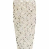 StyleCraft White Abalone Shell Ceramic Vase Home Plants & Vases