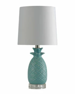 StyleCraft Seafoam Ceramic Lamp Home Table & Desk Lamps