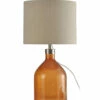 StyleCraft Orange Seeded Glass Table Lamp Home Table & Desk Lamps