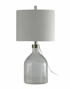 StyleCraft 31in Seeded Glass Table Lamp Home Table & Desk Lamps