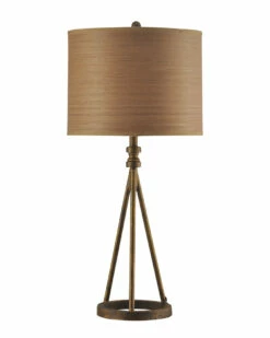 StyleCraft 35in Seeded Glass Table Lamp Home Table & Desk Lamps