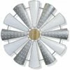 StyleCraft Blaire Windmill Galvanized & Enamel Windmill Home Mirrors & Wall Art