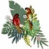 StyleCraft Anya Tropical Duo Metal Tropical Birds Wall Art Home Mirrors & Wall Art