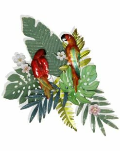 StyleCraft Anya Tropical Duo Metal Tropical Birds Wall Art Home Mirrors & Wall Art