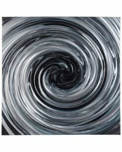 Stylecraft Laney Swirl Circle Brushed Aluminum Abstract Decor Wall Art Home Mirrors & Wall Art