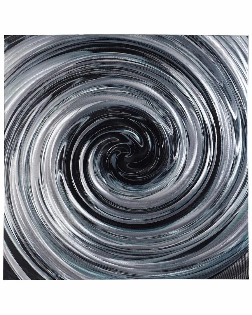 Stylecraft Laney Swirl Circle Brushed Aluminum Abstract Decor Wall Art Home Mirrors & Wall Art