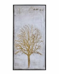 Stylecraft Vera Golden Silhouette Handpainted Framed Land Decor Wall Art Home Mirrors & Wall Art