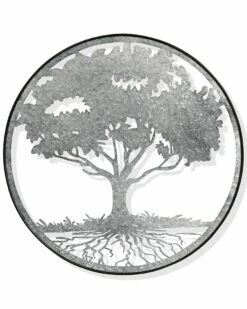StyleCraft Zen Life Galvanized Metal Tree Of Life Home Mirrors & Wall Art