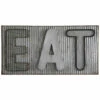 StyleCraft EAT Barn Tin Metal Wall Decor Home Mirrors & Wall Art
