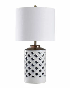 StyleCraft 31in Lucine White Table Lamp Home Table & Desk Lamps