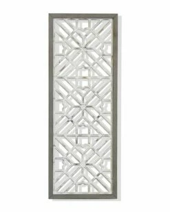 StyleCraft Lara Weathered Gray Wooden Wall Panel Home Mirrors & Wall Art
