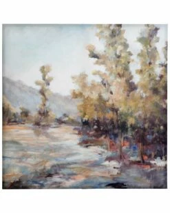 StyleCraft Tree Line View Hand Embellished Painted Print Home Mirrors & Wall Art