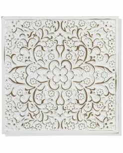 StyleCraft Lara Antique Wooden Wall Mandala Plaque Home Mirrors & Wall Art